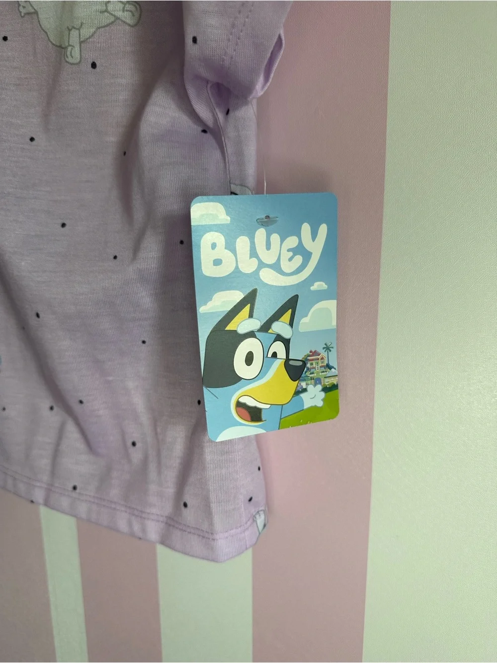 Bluey Lavender Short-Sleeve Kids Pajama Set